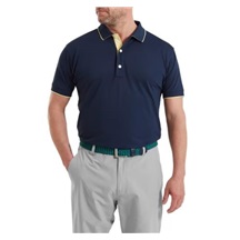 FootJoy FJ Wordmark Pique pánské polo, tmavě modré