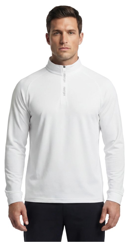 FootJoy Wordmark Chill Out pánská mikina, bílá