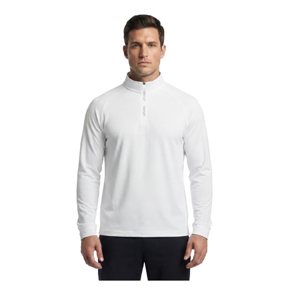 FootJoy Wordmark Chill Out pánská mikina, bílá