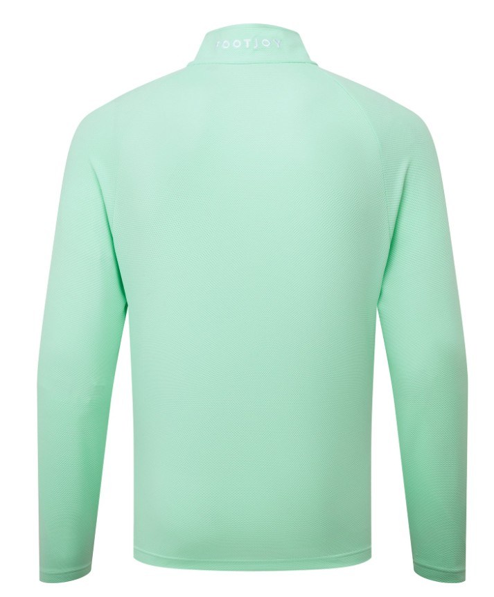 FootJoy Wordmark Chill Out pánská mikina, sea glass/white