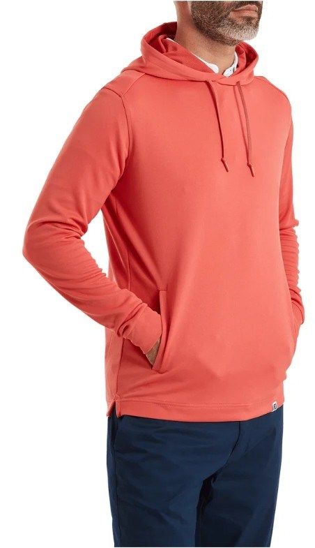 FootJoy Lightweight Hoodie pánská mikina, solid nantucket red