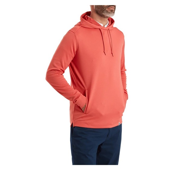 FootJoy Lightweight Hoodie pánská mikina, solid nantucket red