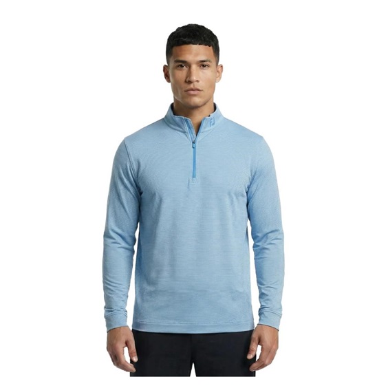 FootJoy Ottoman Stripe Chill-Out pánská mikina, chambray/coastal blue