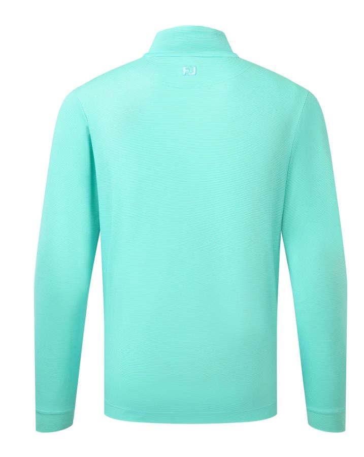FootJoy Ottoman Stripe Chill-Out pánská mikina, blue reef/sea glass