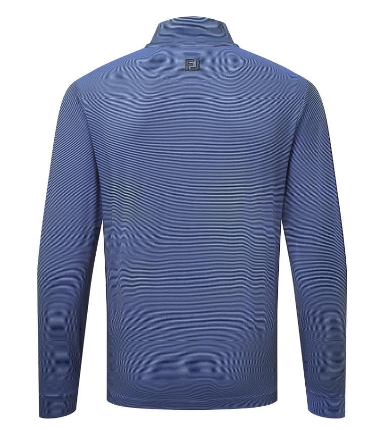 FootJoy Ottoman Stripe Chill-Out pánská mikina, black/vivid violet