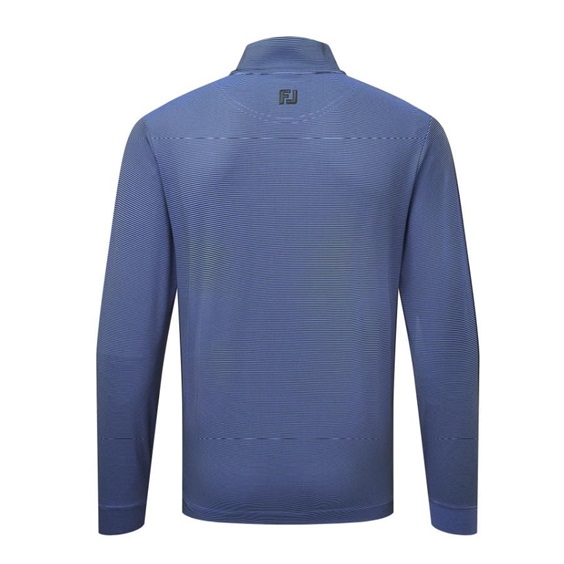 FootJoy Ottoman Stripe Chill-Out pánská mikina, black/vivid violet