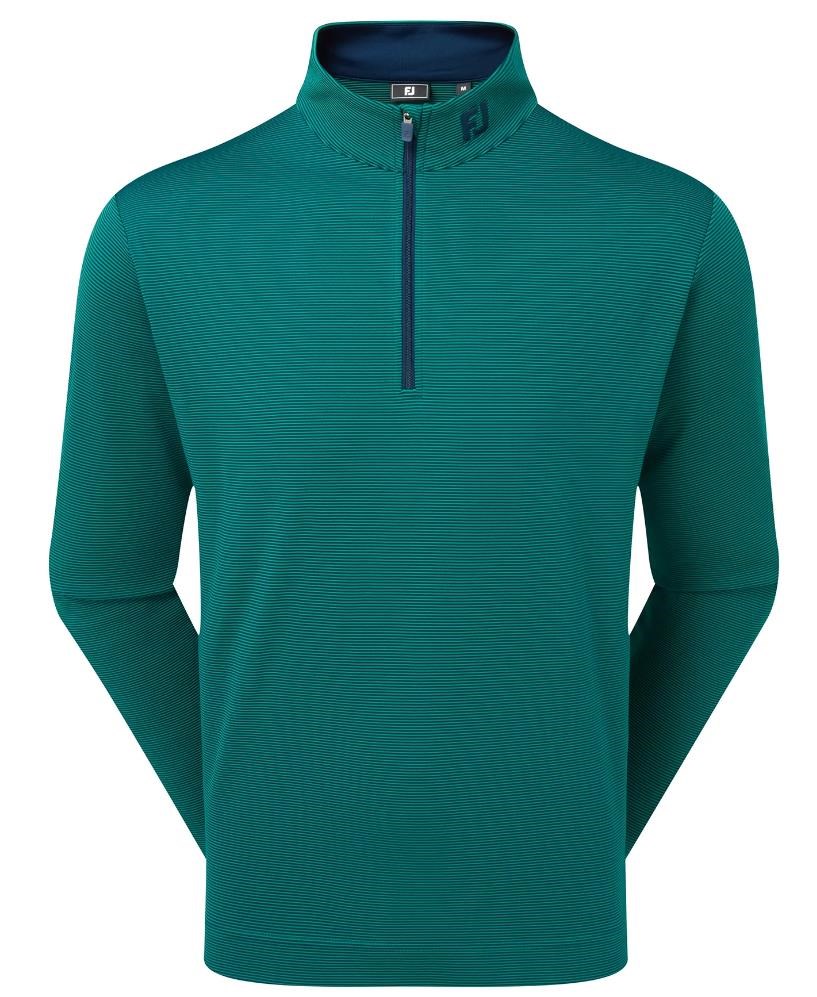 FootJoy Ottoman Stripe Chill-Out pánská mikina, navy/field green