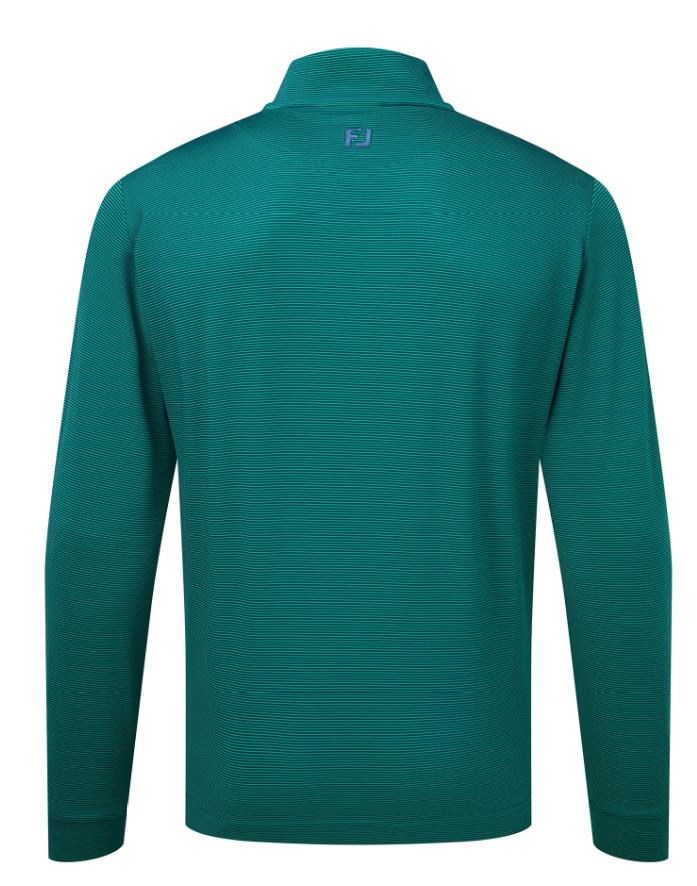 FootJoy Ottoman Stripe Chill-Out pánská mikina, navy/field green