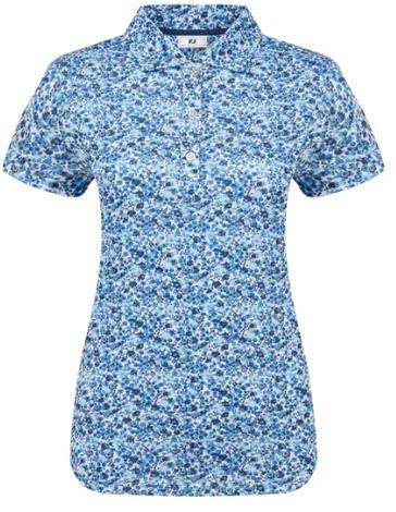 FootJoy Cap Sleeve Lisle dámské polo, navy floral print