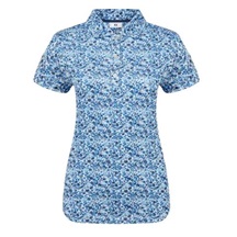 FootJoy Cap Sleeve Lisle dámské polo, navy floral print