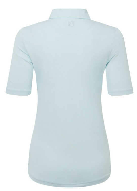 FootJoy Half Sleeve Ruched Lisle dámské polo, glacial blue