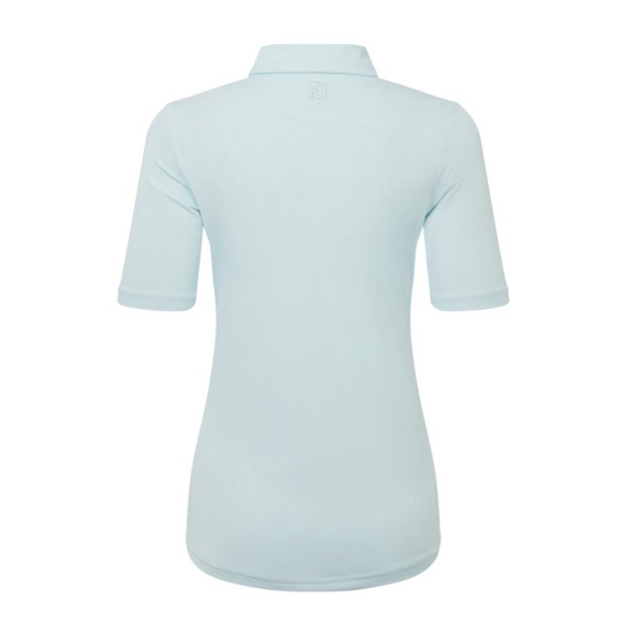 FootJoy Half Sleeve Ruched Lisle dámské polo, glacial blue