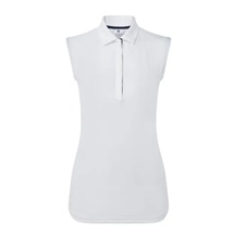 FootJoy Sleeveless Lisle dámské polo, bílé