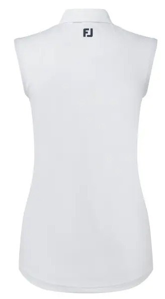 FootJoy Sleeveless Lisle dámské polo, bílé