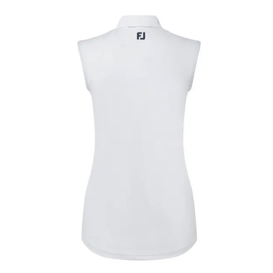 FootJoy Sleeveless Lisle dámské polo, bílé