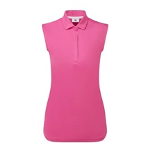 FootJoy Sleeveless Lisle dámské polo, hot pink