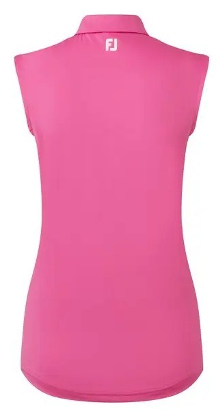 FootJoy Sleeveless Lisle dámské polo, hot pink