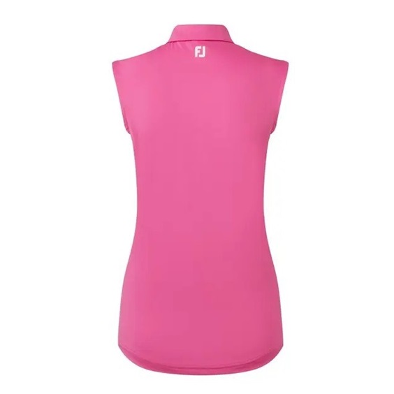 FootJoy Sleeveless Lisle dámské polo, hot pink