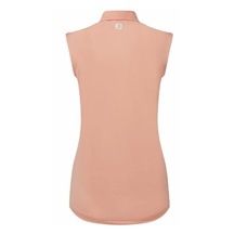 FootJoy Sleeveless Lisle dámské polo, desert peach