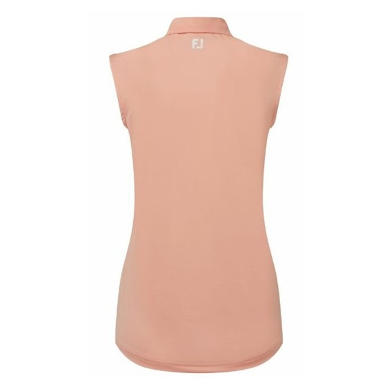 FootJoy Sleeveless Lisle dámské polo, desert peach