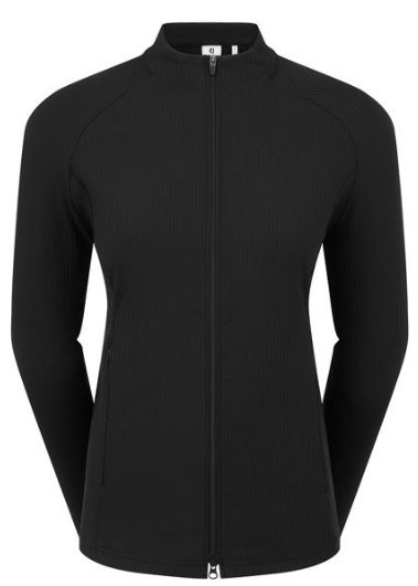 FootJoy Full-Zip Rib Midlayer dámská mikina, černá