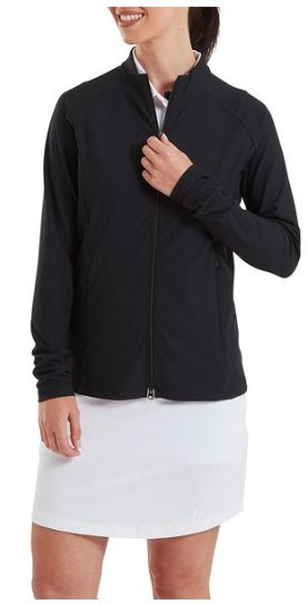 FootJoy Full-Zip Rib Midlayer dámská mikina, černá