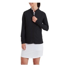 FootJoy Full-Zip Rib Midlayer dámská mikina, černá