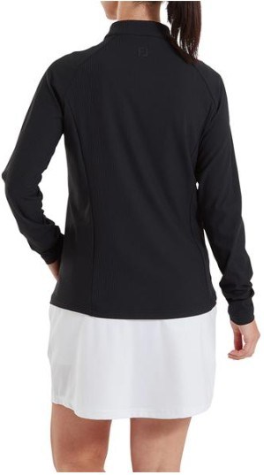 FootJoy Full-Zip Rib Midlayer dámská mikina, černá