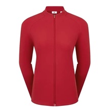 FootJoy Full-Zip Rib Midlayer dámská mikina, červená