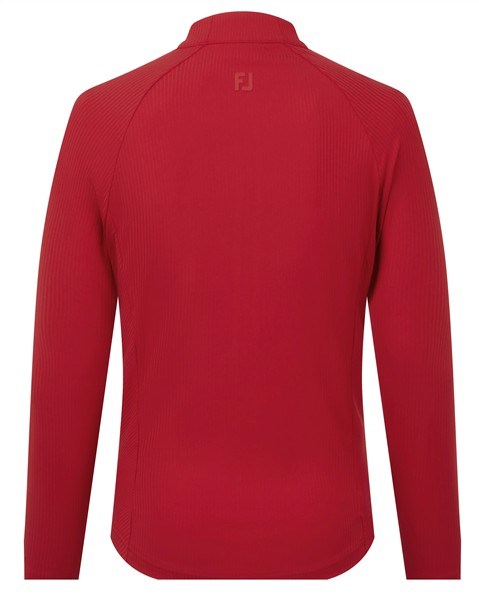 FootJoy Full-Zip Rib Midlayer dámská mikina, červená