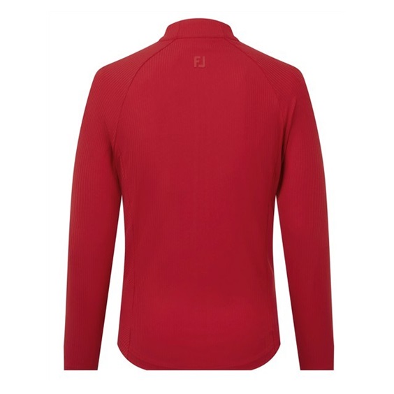 FootJoy Full-Zip Rib Midlayer dámská mikina, červená