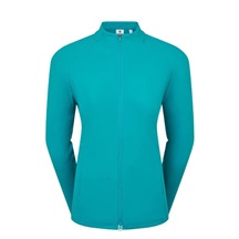 FootJoy Full-Zip Rib Midlayer dámská mikina, tite blue