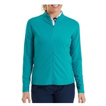 FootJoy Full-Zip Rib Midlayer dámská mikina, tite blue