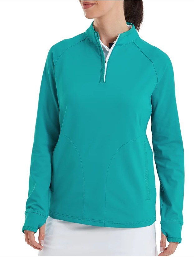 FootJoy Half-Zip Midlayer dámská mikina, tile blue