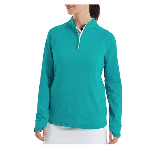 FootJoy Half-Zip Midlayer dámská mikina, tile blue