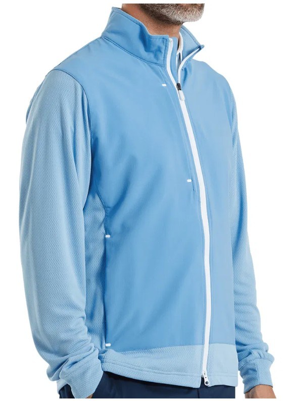 FootJoy Tempo Hybrid Full-Zip pánská bunda, blue reef/deep reef