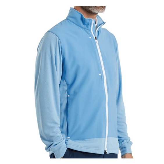 FootJoy Tempo Hybrid Full-Zip pánská bunda, blue reef/deep reef