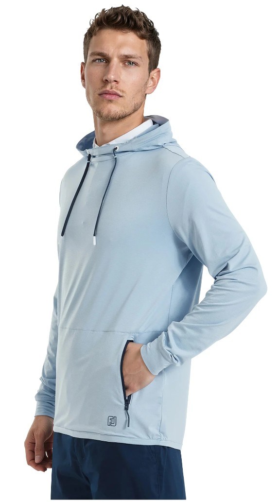 FootJoy TempoSeries Hoodie pánská mikina, blue ocean