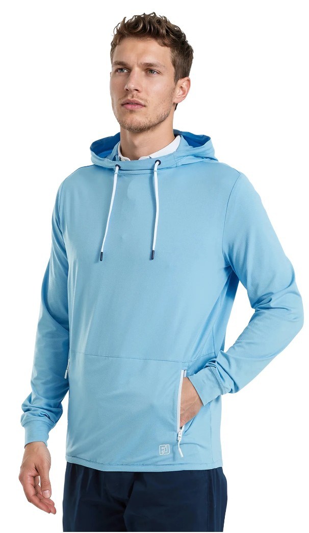 FootJoy TempoSeries Hoodie pánská mikina, blue reef