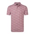 FootJoy Meadow Print Lisle pánské polo, nantucket red/hambray/coastal blue