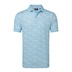 FootJoy Meadow Print Lisle pánské polo, blue reef/sea glass/deep reef