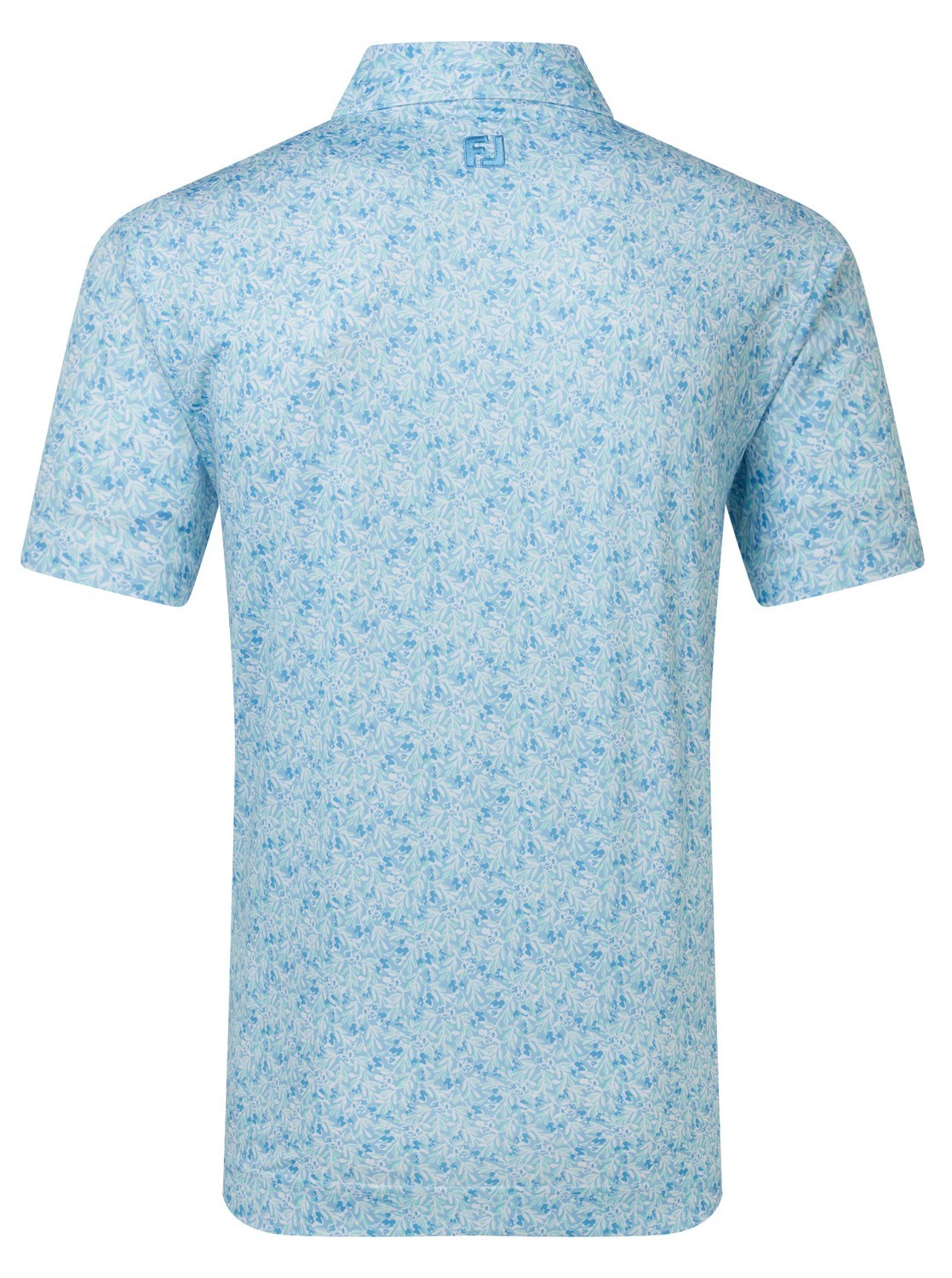 FootJoy Meadow Print Lisle pánské polo, blue reef/sea glass/deep reef