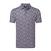 FootJoy Meadow Print Lisle pánské polo, black/vivid violet/pink pop