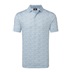 FootJoy Hidden Palm Print Lisle pánské polo, chambray/white