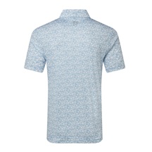 FootJoy Hidden Palm Print Lisle pánské polo, chambray/white