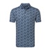 FootJoy Hidden Palm Print Lisle pánské polo, bílo/modré