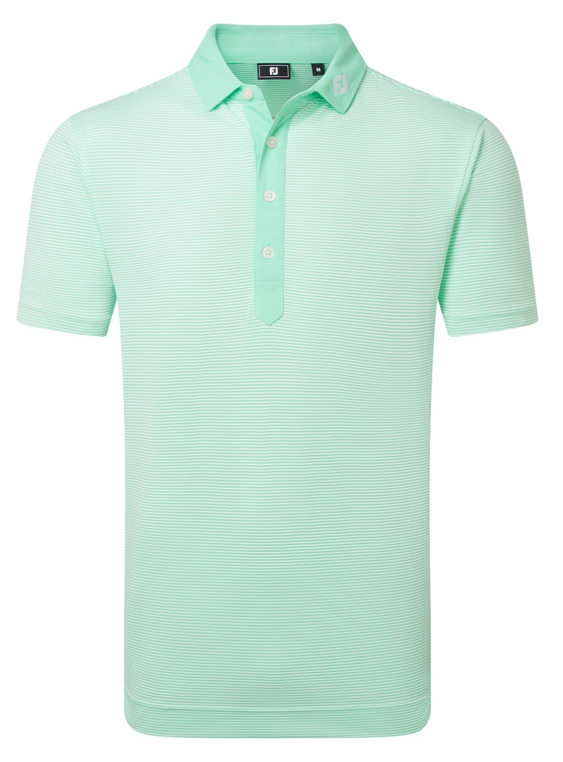FootJoy Feeder Stripe Pique pánské polo, sea glass