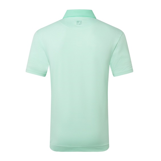 FootJoy Feeder Stripe Pique pánské polo, sea glass