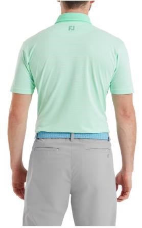 FootJoy Feeder Stripe Pique pánské polo, sea glass