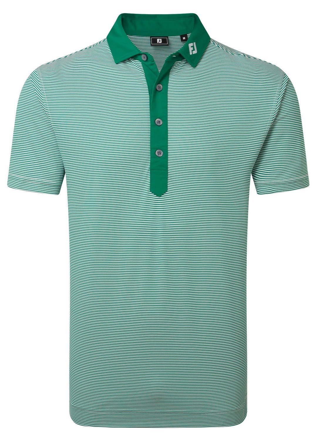 FootJoy Feeder Stripe Pique pánské polo, field green